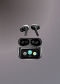 A9 PRO APP ANC/ENC DISPLAY TOUCH CONTROL BT 5.4 Wireless EARBUDS WITH ZWSVIBE APP BLACK
