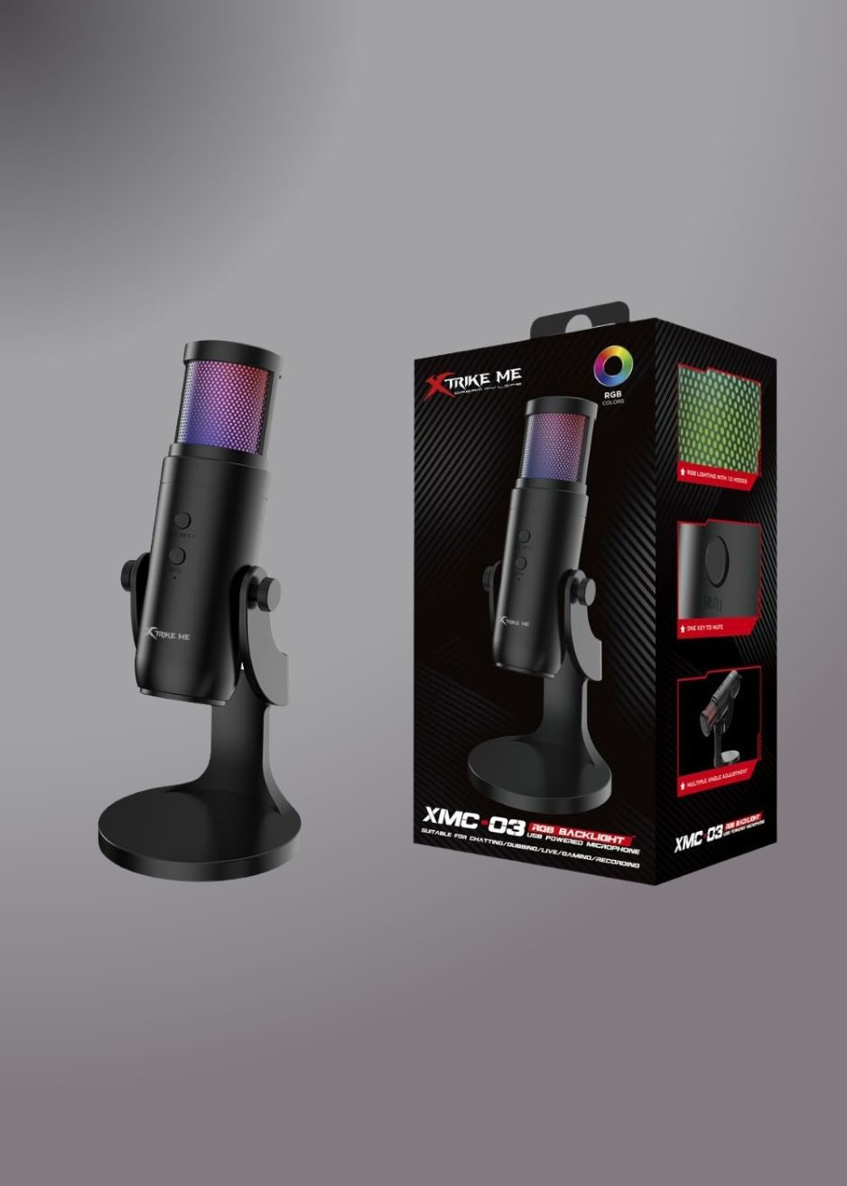 Xtrike Me Xmc03 Usb 12 Rgb Light Gaming Microphone