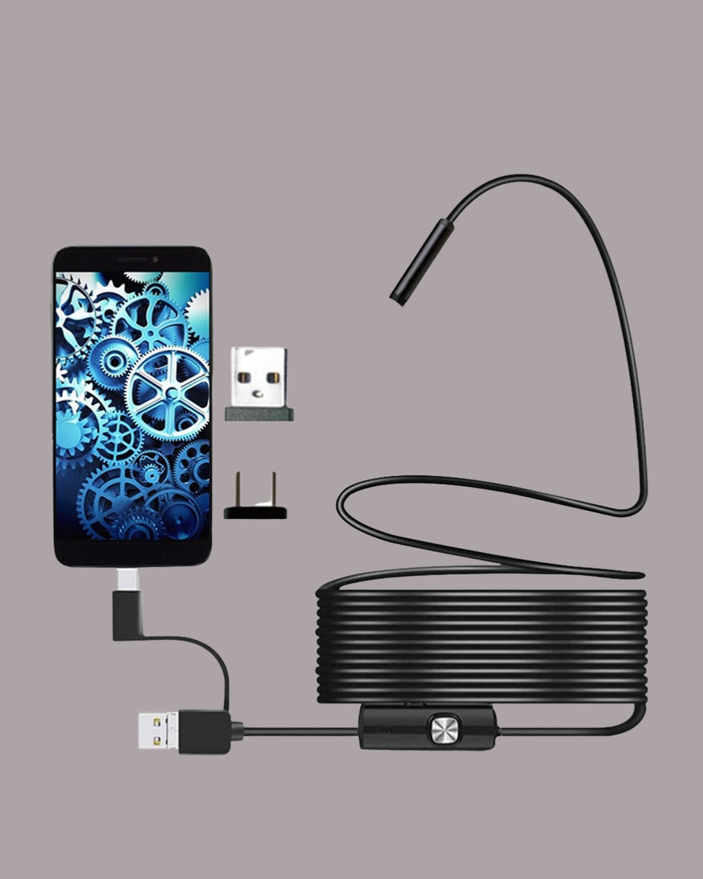 3 In 1 Type C/ Micro Usb/ Pc Endoscope Camera 3.5m