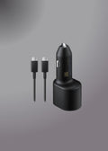 Samsung 45w Pd 15w Usb + 45w Type C Dual Super Fast Car Charger With Cable