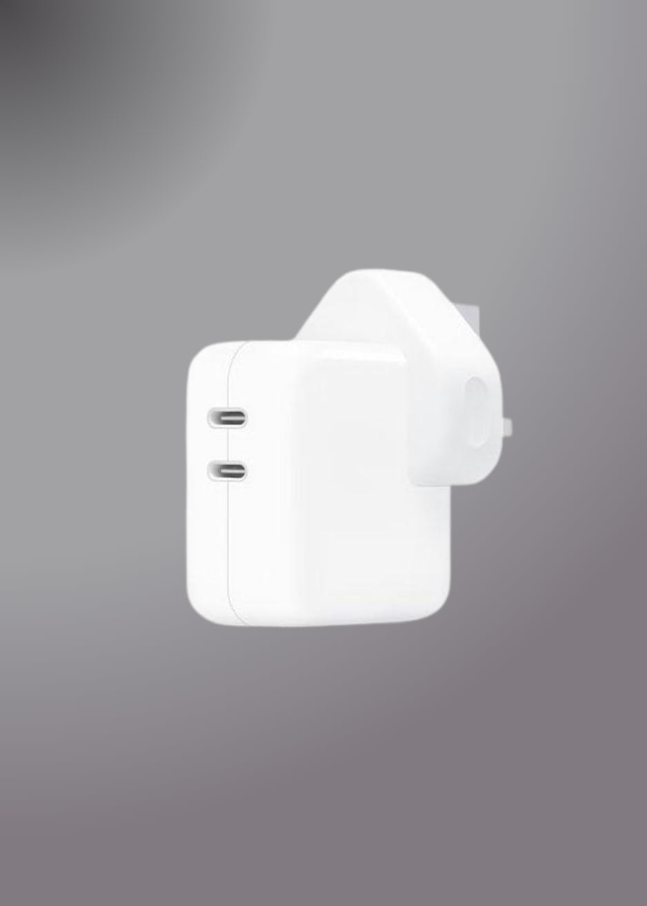 IPHONE 35W UK 3 PIN DUAL TYPE C Fast Charging PD ADAPTER