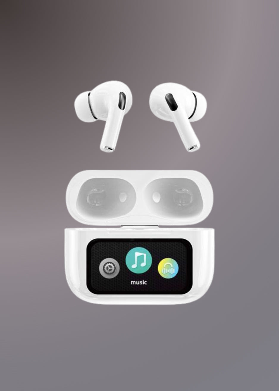 A9 PRO APP ANC/ENC DISPLAY TOUCH CONTROL BT 5.4 Wireless EARBUDS WITH ZWSVIBE APP