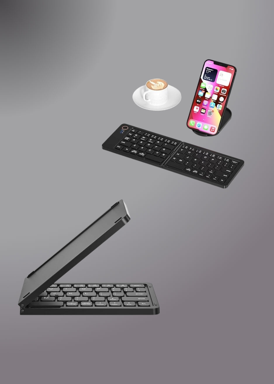 B023 11 Inch Foldable & Rechargeable Bluetooth Keyboard