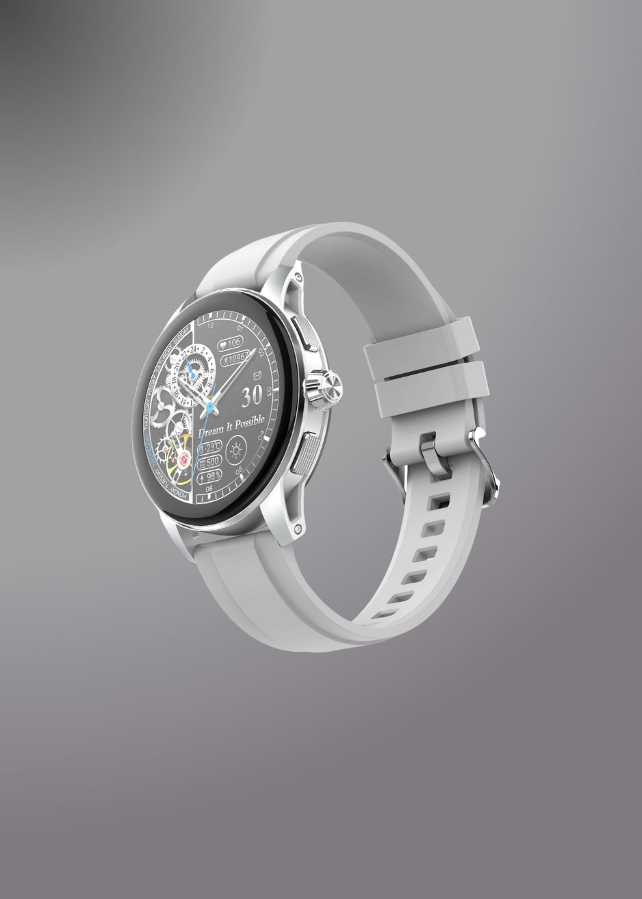 LDNIO SW05 Life & Health Assistant Smartwatch – Circular Display with Magnetic Wireless Charging Silver