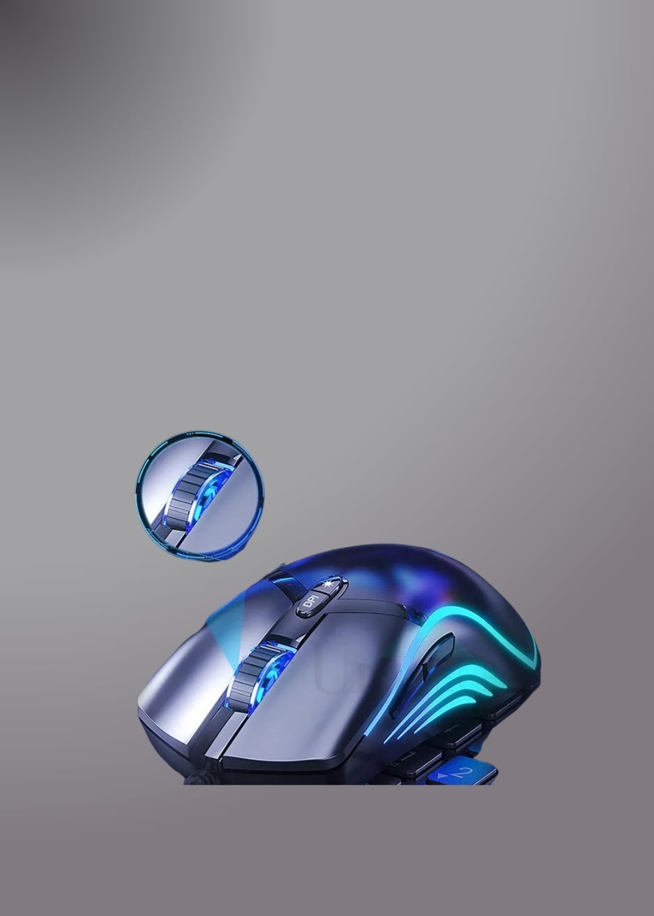 Hp G360 Dpi 6200 6 Buttons Rgb Wired Gaming Mouse