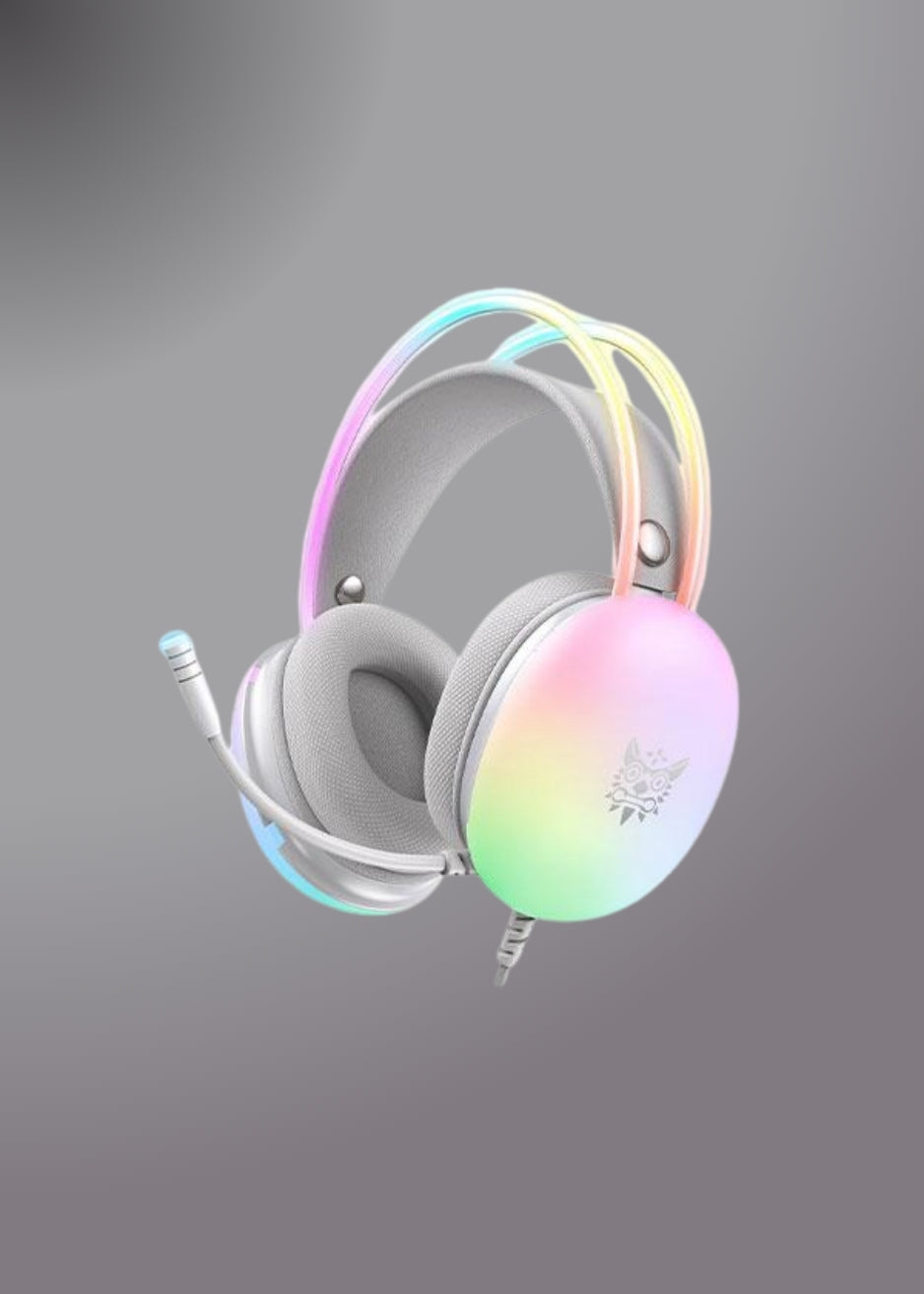 ONIKUMA-X25 PRO RGB HEAD BEAM WITH MIC 3.5MM DURABLE STEREO SURROUND GAMING HEADSET