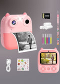 D8S CHILDRENS TIME FRONT/BACK REAR HD DIGITAL THERMAL PRINT CAMERA 1080P 48MP