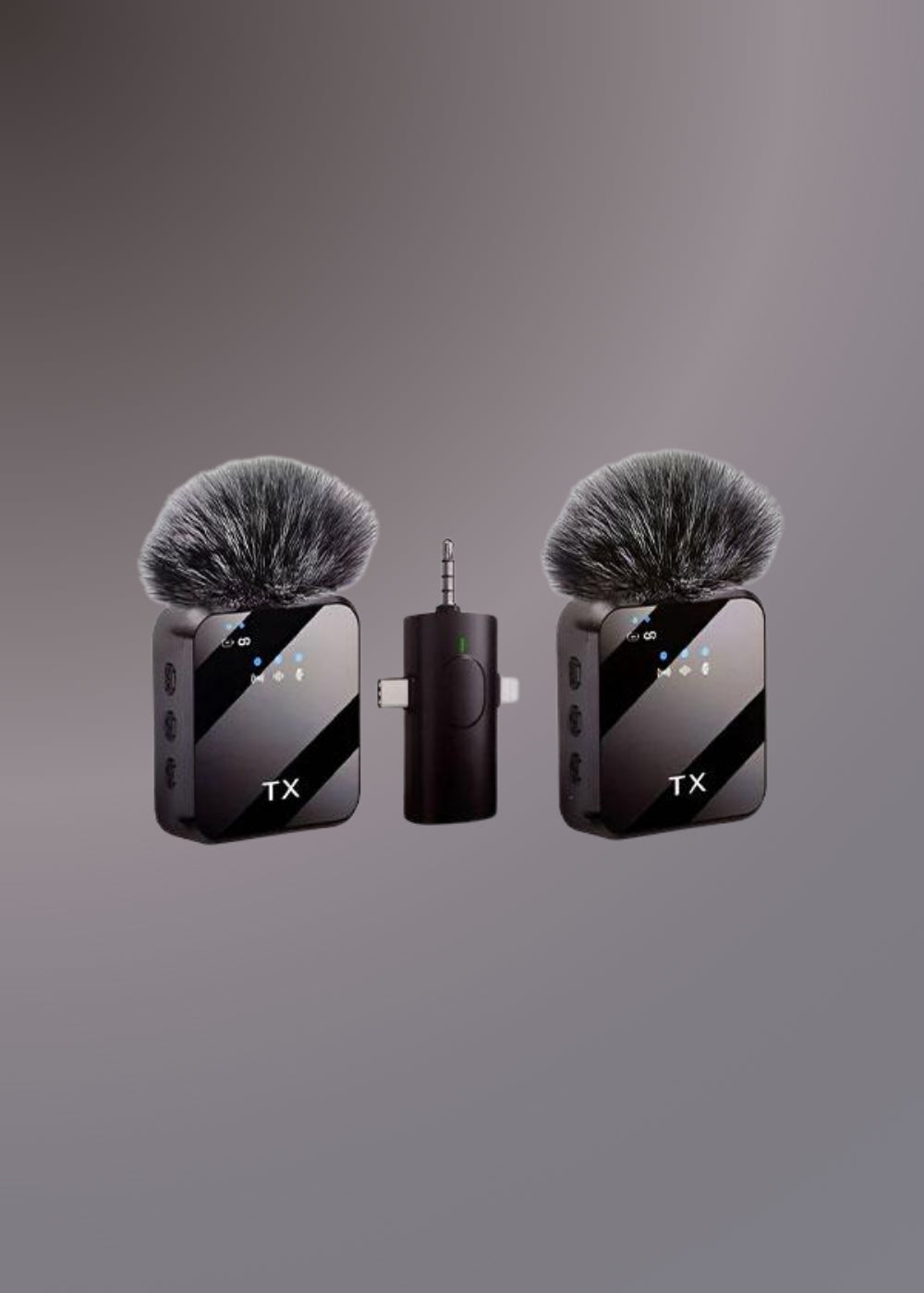 F11-2 (3 IN 1) NOISE CANCELLING WIRELESS DUAL MICROPHONE