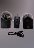 F11-2 (3 IN 1) NOISE CANCELLING WIRELESS DUAL MICROPHONE