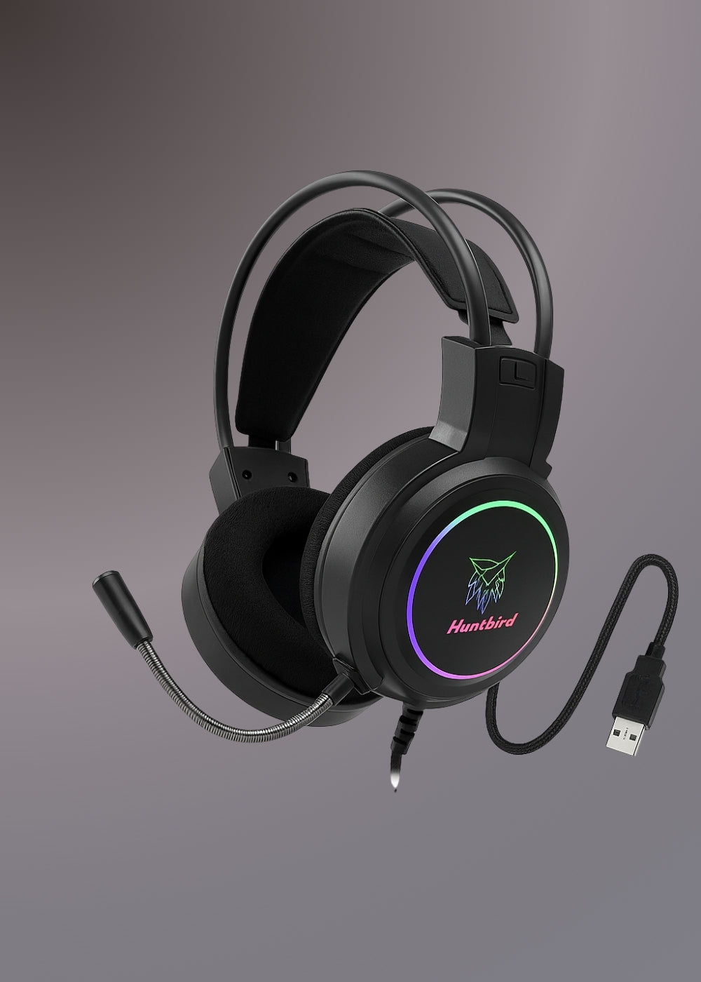 Huntbird 602 Headphone USB 7.1 RGB GAMING HEADSET